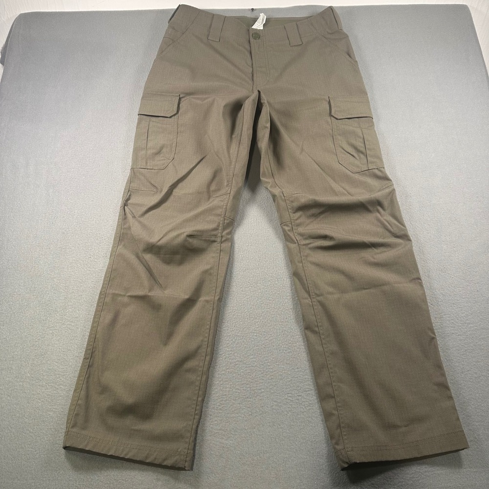 Under Armour Storm Tactical Patrol Cargo Pants Mens 34/32 Brown Ripstop Loose